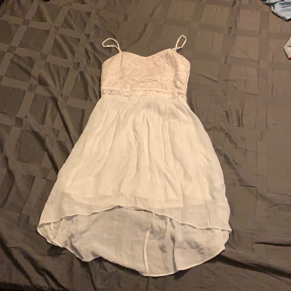 White floral dress